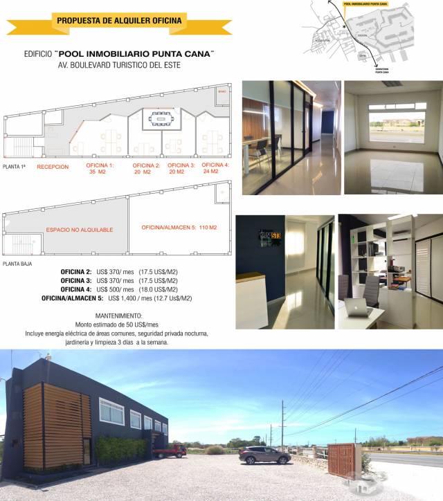 Oficinas en alquiler a pie de autopista en Bavaro - 4