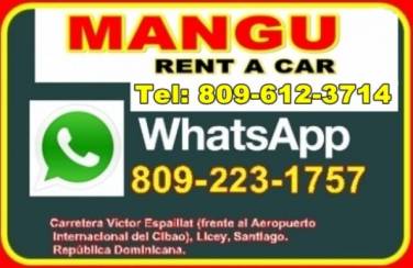 MANGU, RENT, A CAR, Alquiler, Renta de vehículos, Carros, Autos, Coches, Santiago, Rep.Dom. - 1